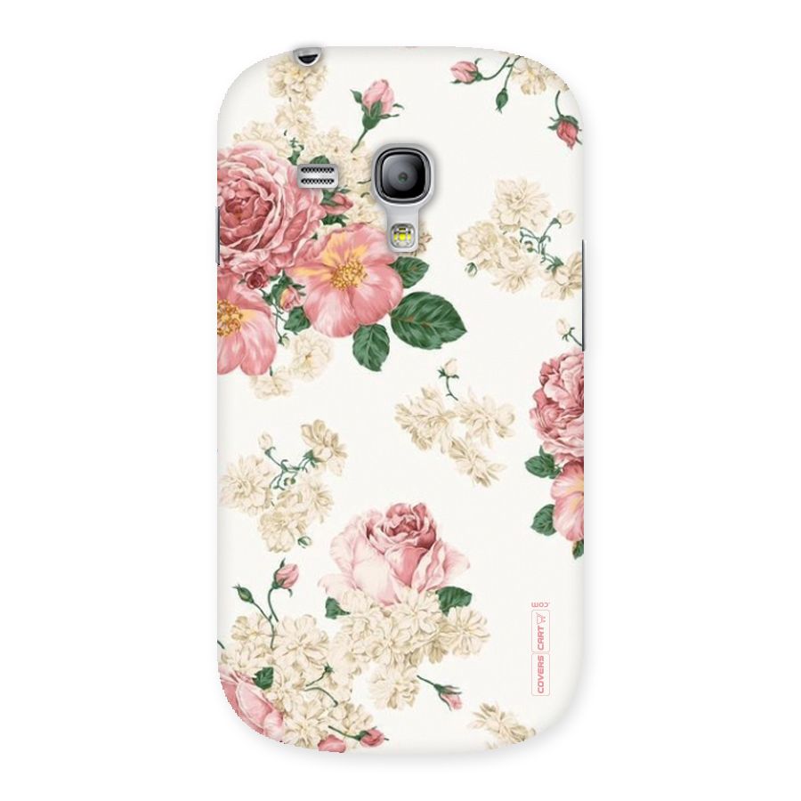 Vintage Floral Pattern Back Case for Galaxy S3 Mini
