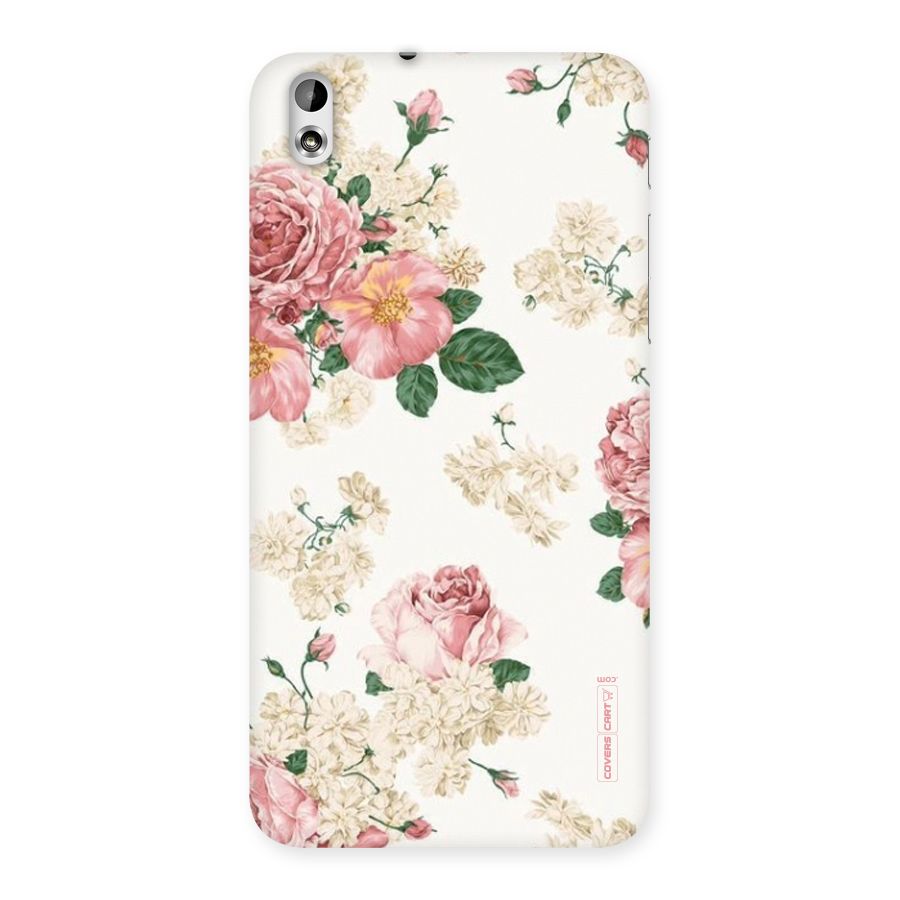 Vintage Floral Pattern Back Case for HTC Desire 816g