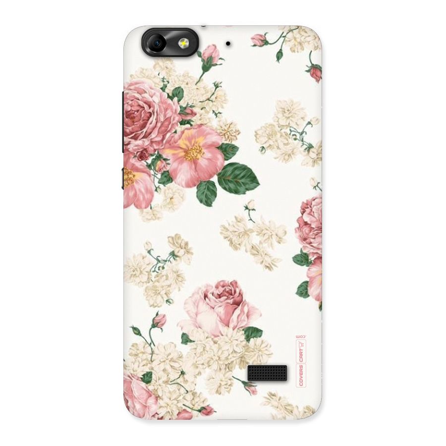 Vintage Floral Pattern Back Case for Honor 4C