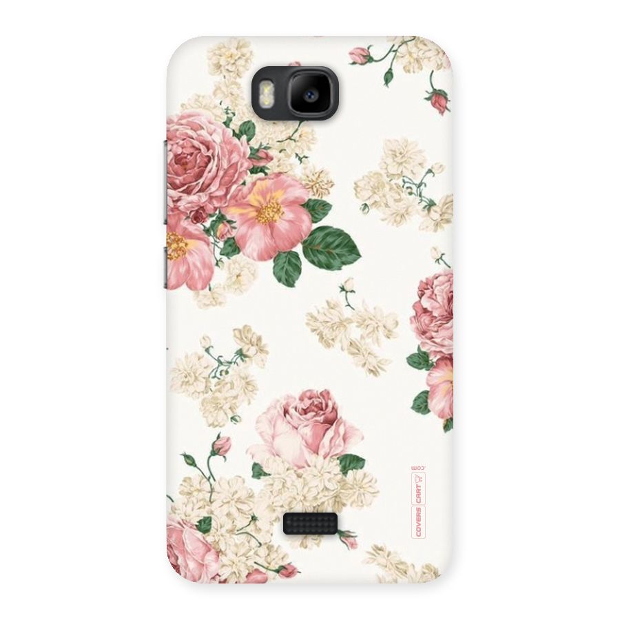 Vintage Floral Pattern Back Case for Honor Bee