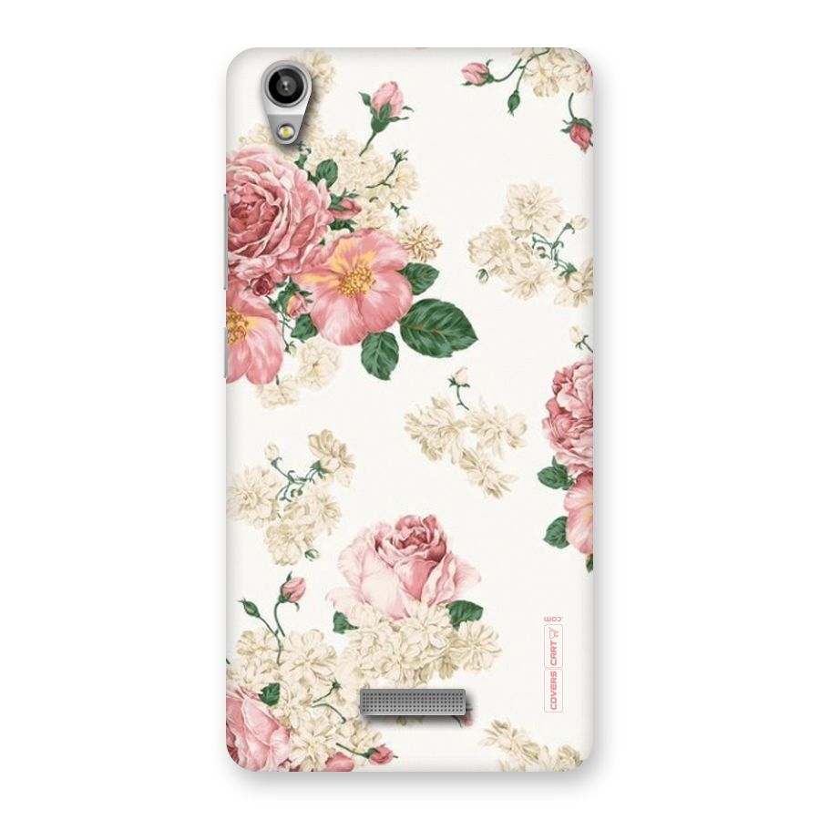 Vintage Floral Pattern Back Case for Lava-Pixel-V1
