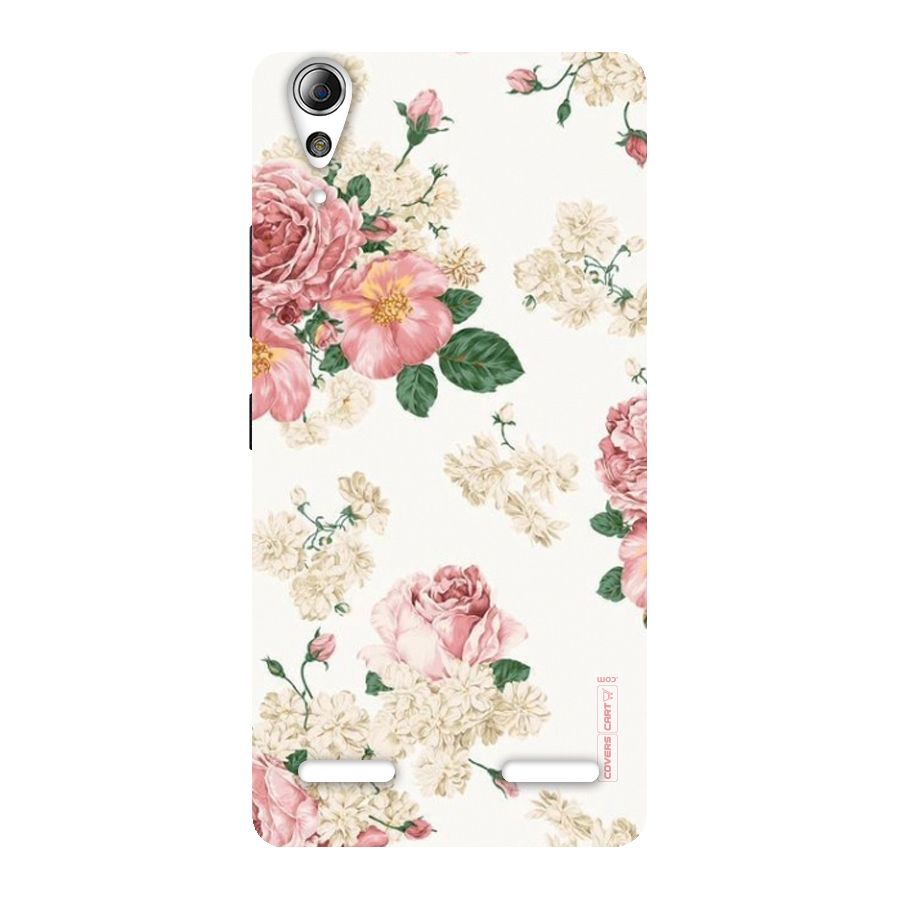 Vintage Floral Pattern Back Case for Lenovo A6000 Plus