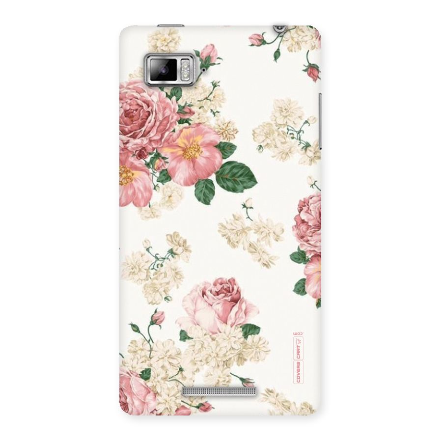 Vintage Floral Pattern Back Case for Lenovo Vibe Z K910