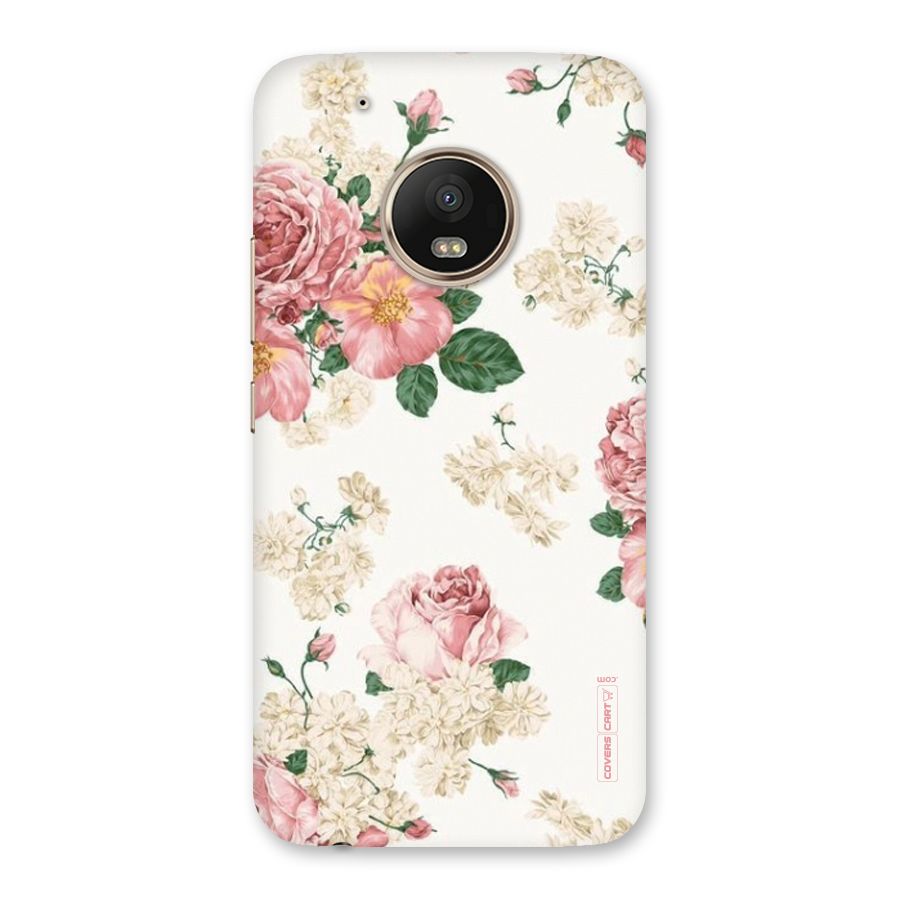 Vintage Floral Pattern Back Case for Moto G5 Plus