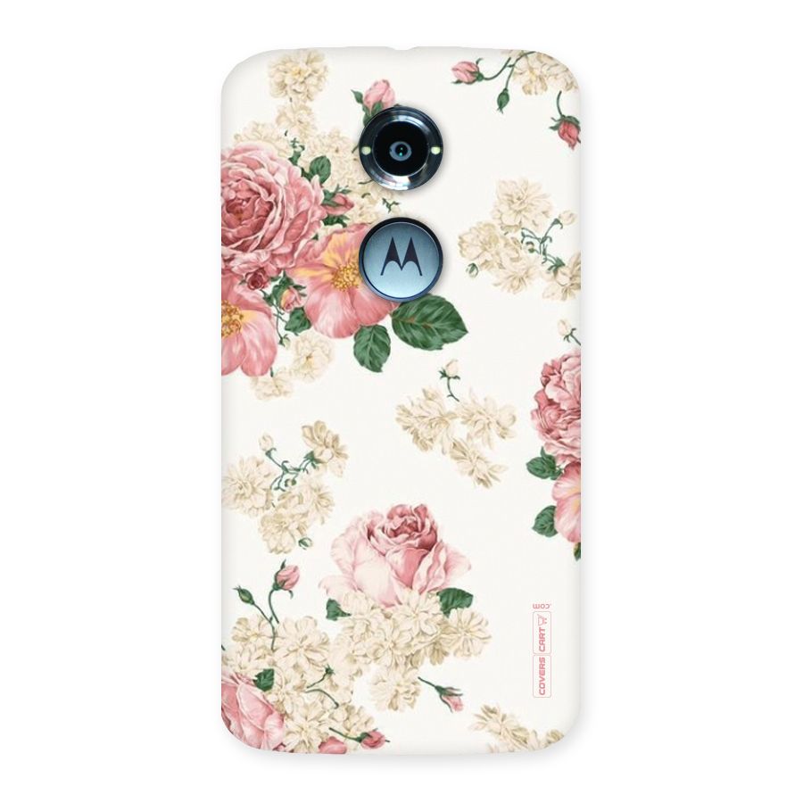Vintage Floral Pattern Back Case for Moto X 2nd Gen