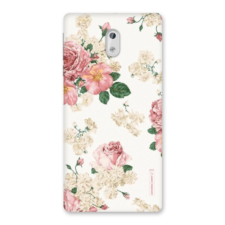 Vintage Floral Pattern Back Case for Nokia 3