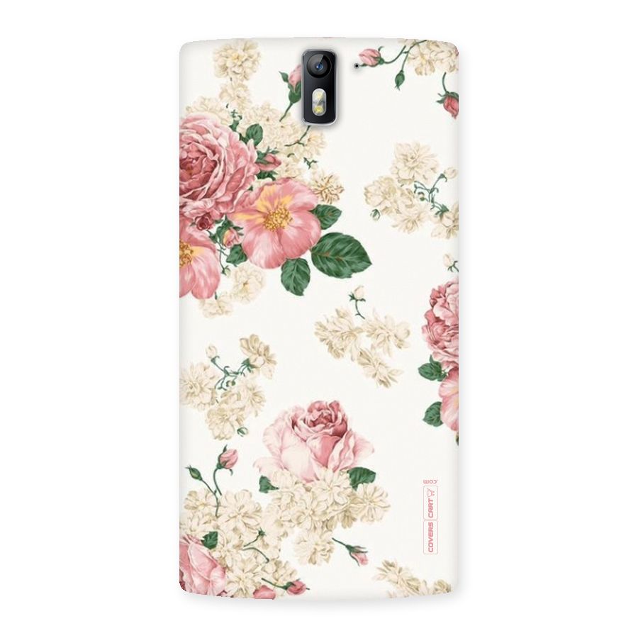 Vintage Floral Pattern Back Case for One Plus One