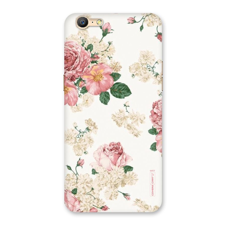 Vintage Floral Pattern Back Case for Oppo A57