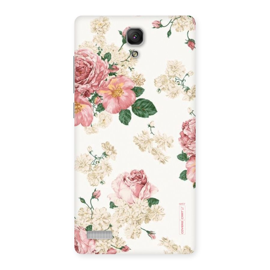 Vintage Floral Pattern Back Case for Redmi Note
