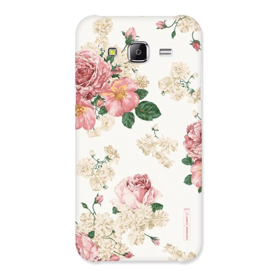 Vintage Floral Pattern Back Case for Samsung Galaxy J5