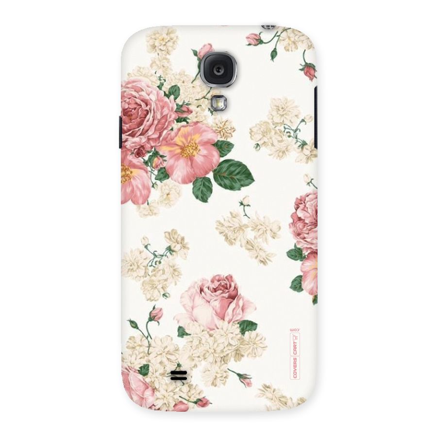 Vintage Floral Pattern Back Case for Samsung Galaxy S4