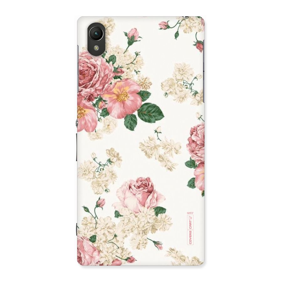 Vintage Floral Pattern Back Case for Sony Xperia Z1