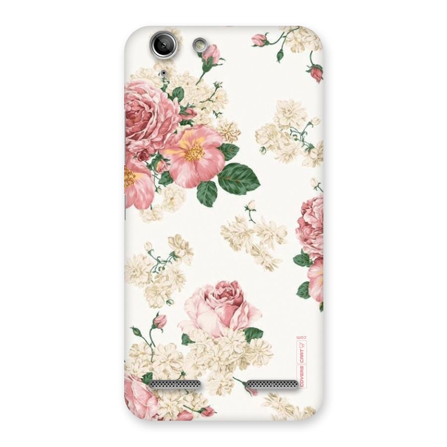 Vintage Floral Pattern Back Case for Vibe K5