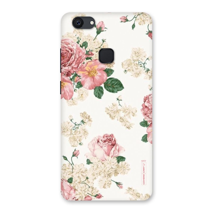 Vintage Floral Pattern Back Case for Vivo V7 Plus