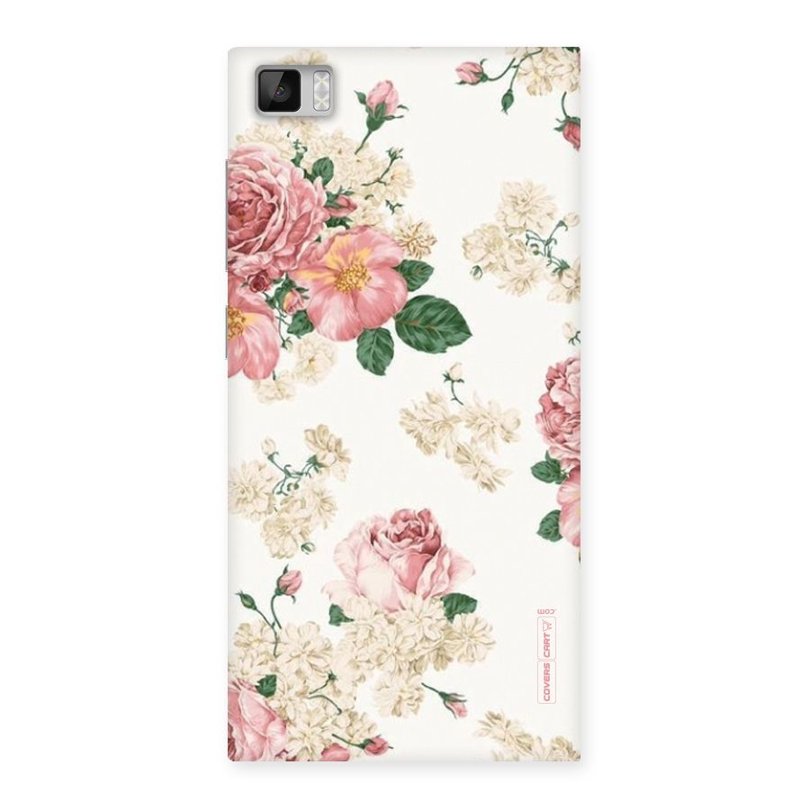 Vintage Floral Pattern Back Case for Xiaomi Mi3