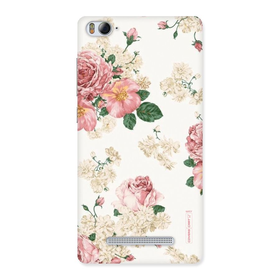 Vintage Floral Pattern Back Case for Xiaomi Mi4i
