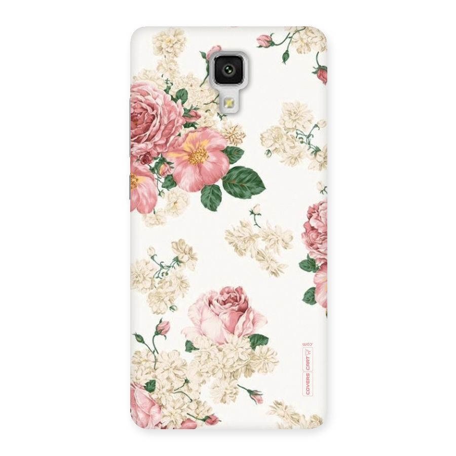 Vintage Floral Pattern Back Case for Xiaomi Mi 4