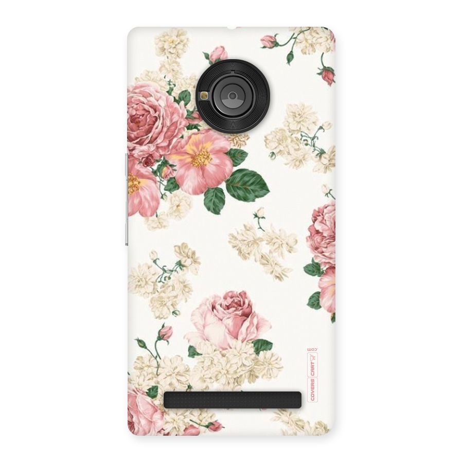 Vintage Floral Pattern Back Case for Yu Yunique
