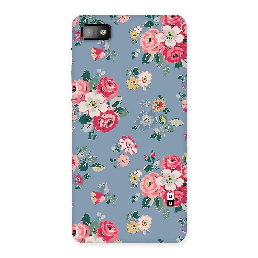 Vintage Flower Pattern Back Case for Blackberry Z10