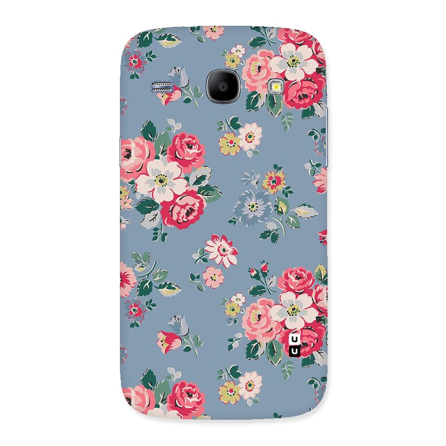 Vintage Flower Pattern Back Case for Galaxy Core