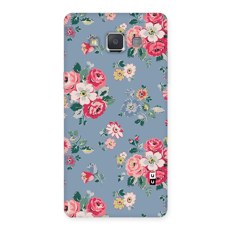 Vintage Flower Pattern Back Case for Galaxy Grand 3