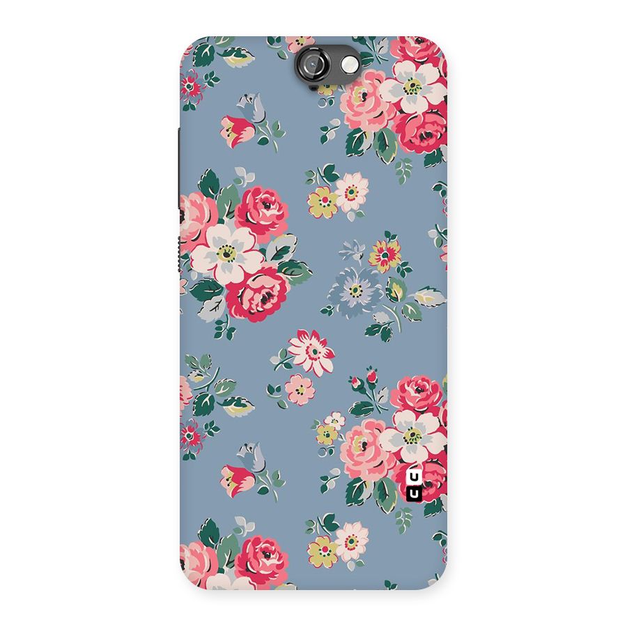 Vintage Flower Pattern Back Case for HTC One A9