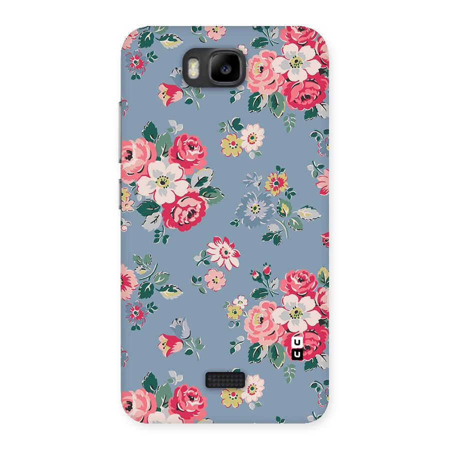 Vintage Flower Pattern Back Case for Honor Bee
