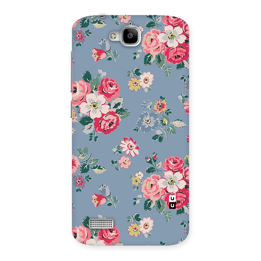 Vintage Flower Pattern Back Case for Honor Holly