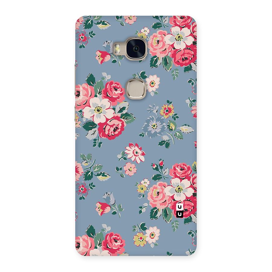 Vintage Flower Pattern Back Case for Huawei Honor 5X