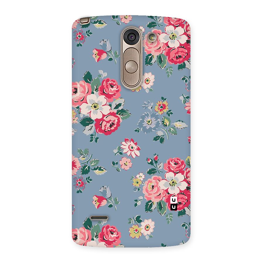 Vintage Flower Pattern Back Case for LG G3 Stylus