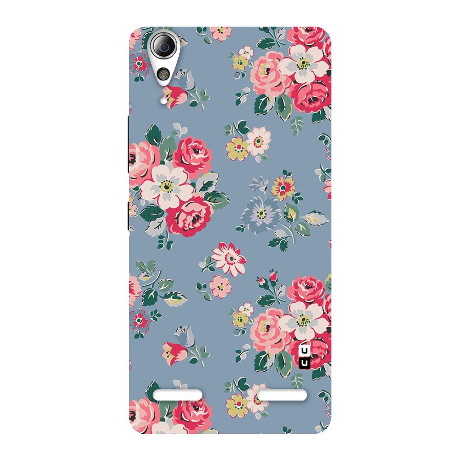Vintage Flower Pattern Back Case for Lenovo A6000 Plus