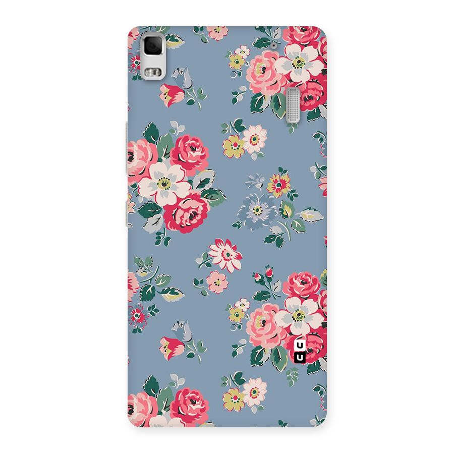 Vintage Flower Pattern Back Case for Lenovo K3 Note