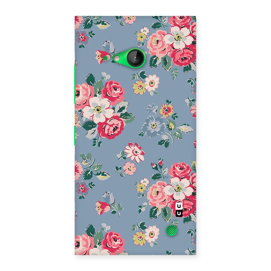 Vintage Flower Pattern Back Case for Lumia 730