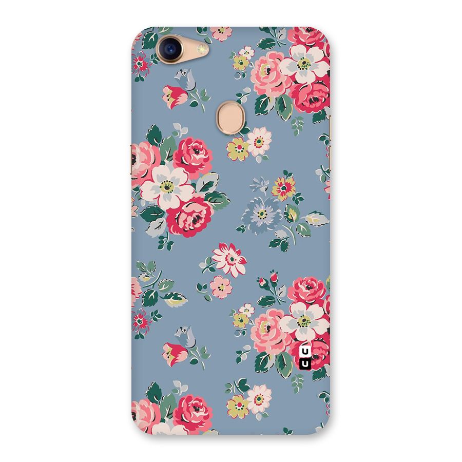 Vintage Flower Pattern Back Case for Oppo F5