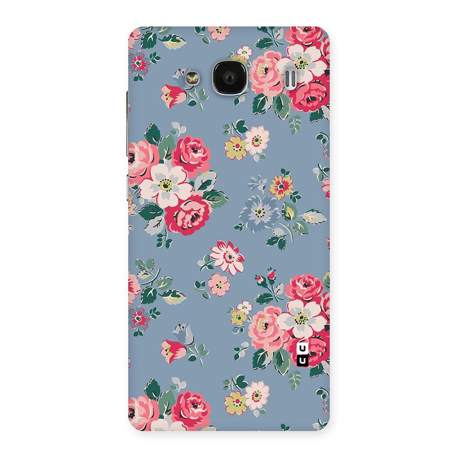 Vintage Flower Pattern Back Case for Redmi 2s