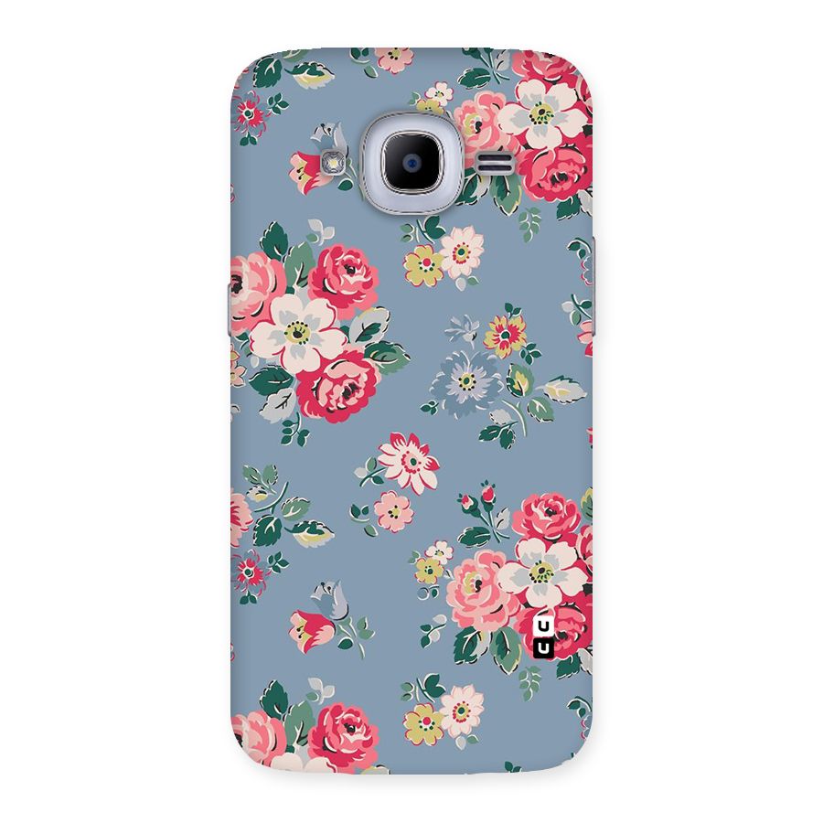 Vintage Flower Pattern Back Case for Samsung Galaxy J2 Pro