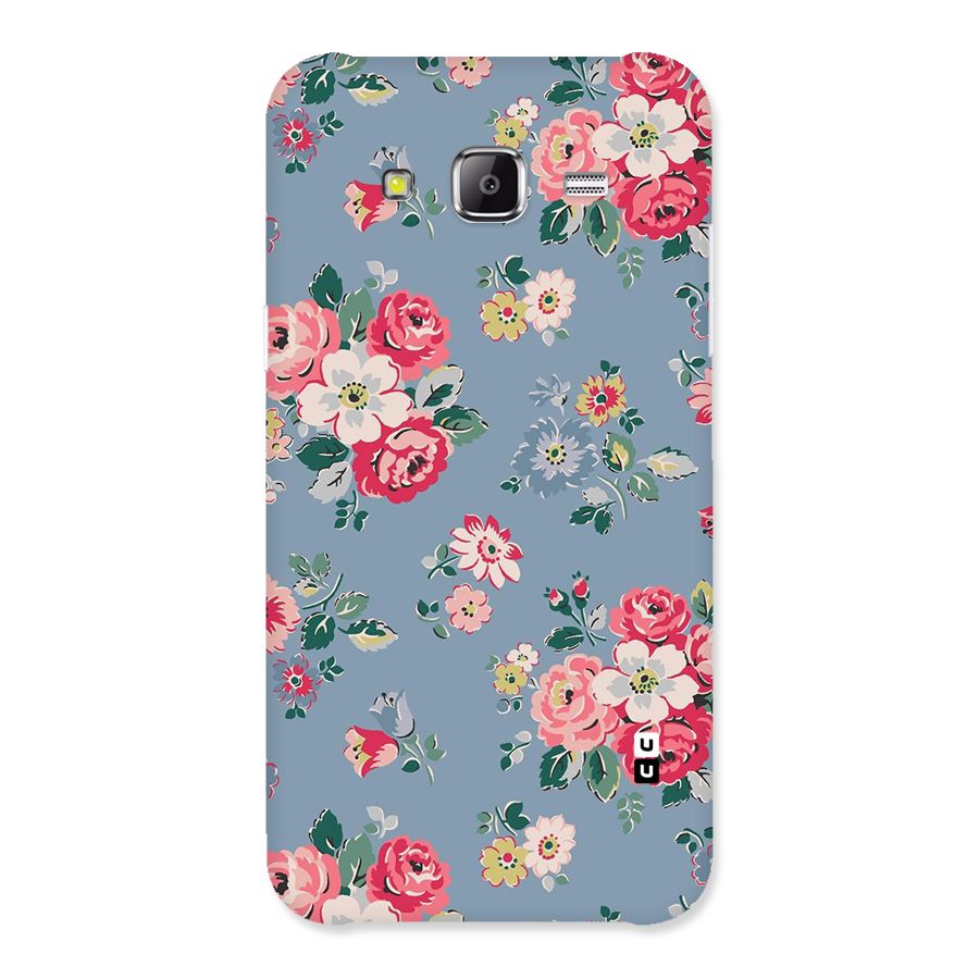 Vintage Flower Pattern Back Case for Samsung Galaxy J5