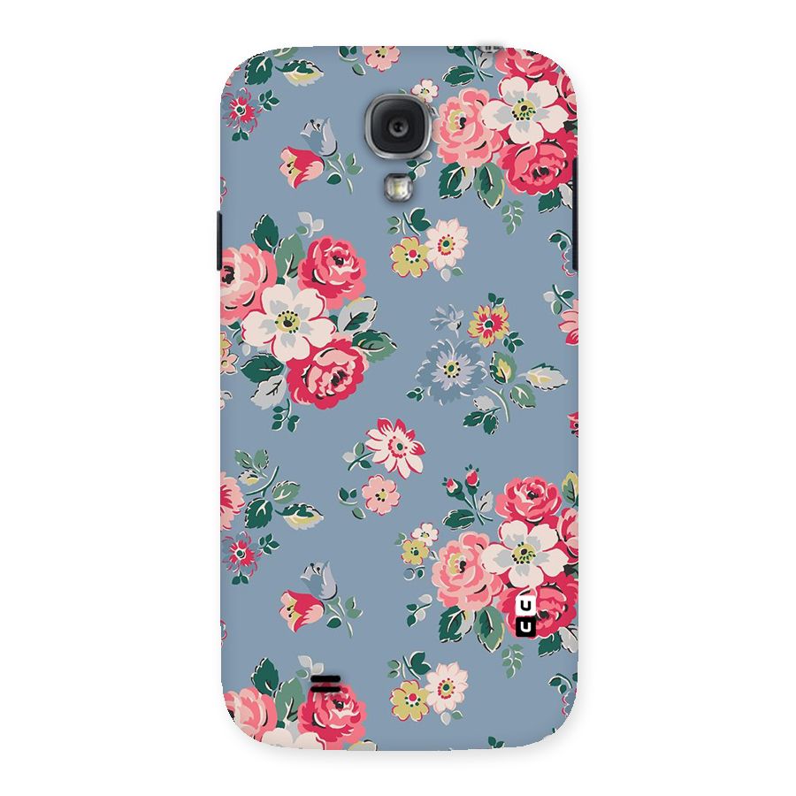 Vintage Flower Pattern Back Case for Samsung Galaxy S4