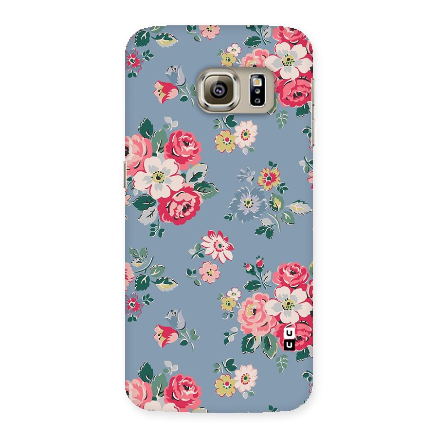 Vintage Flower Pattern Back Case for Samsung Galaxy S6 Edge