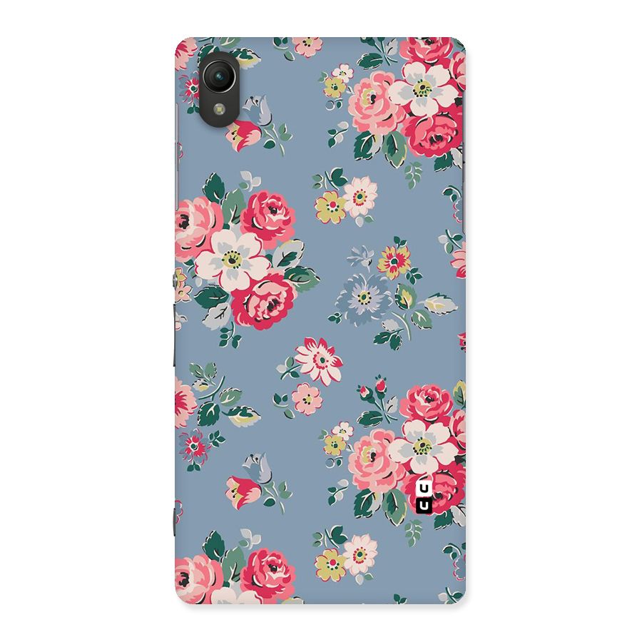 Vintage Flower Pattern Back Case for Sony Xperia Z2
