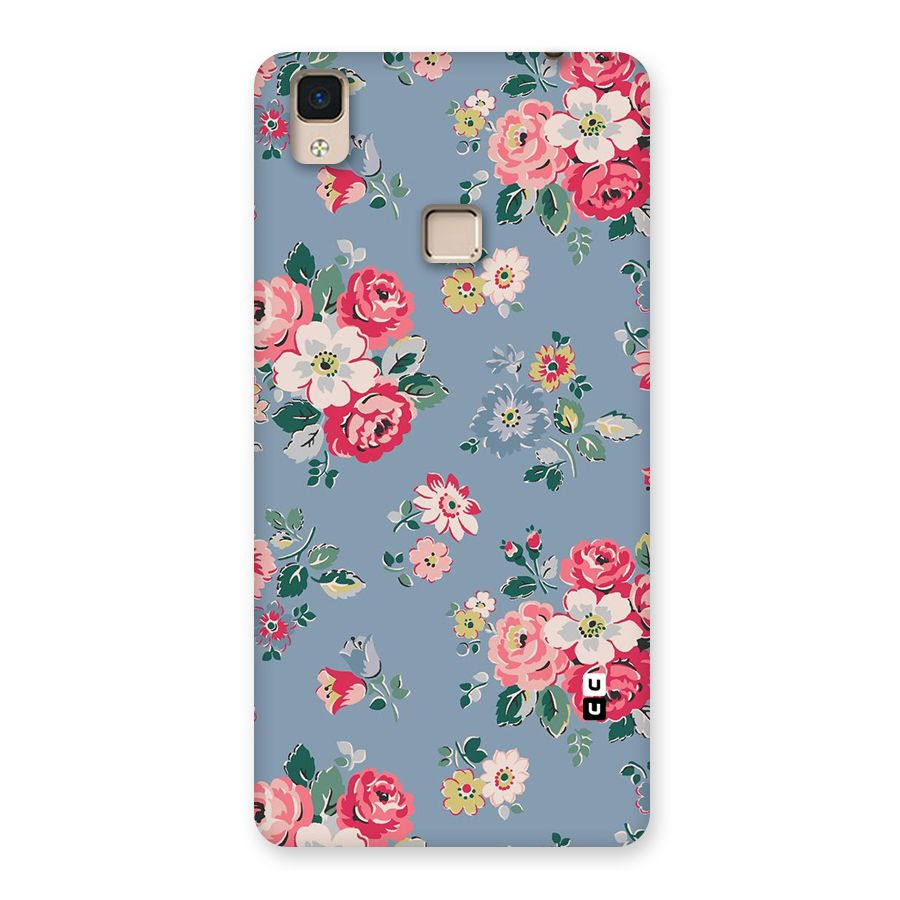 Vintage Flower Pattern Back Case for V3 Max