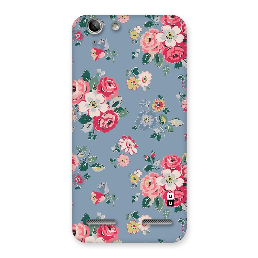 Vintage Flower Pattern Back Case for Vibe K5 Plus