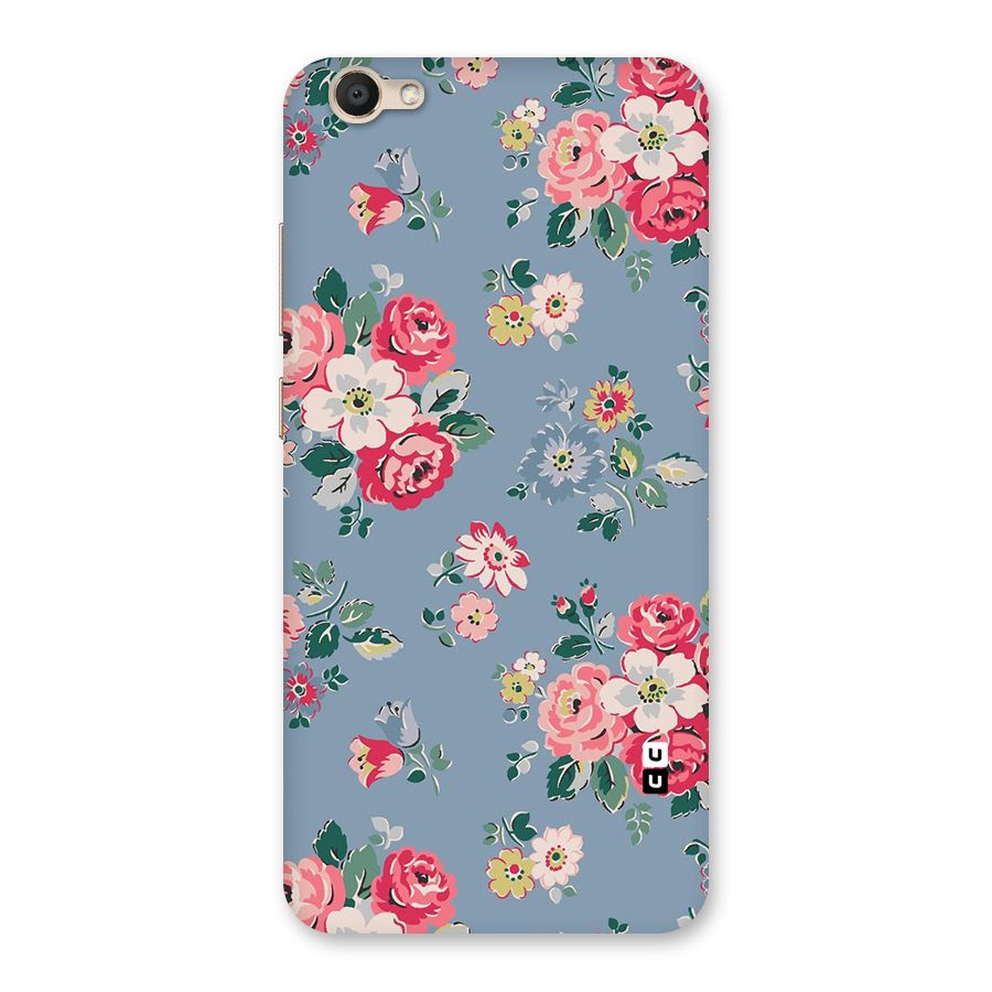 Vintage Flower Pattern Back Case for Vivo V5