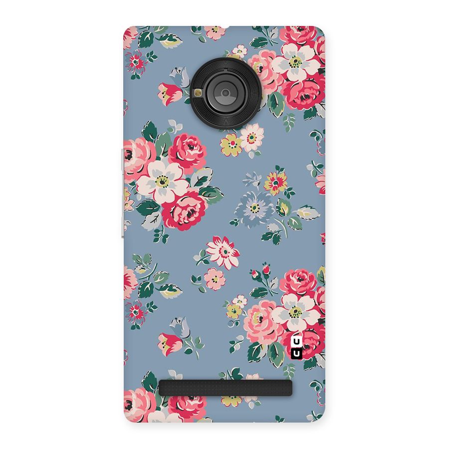 Vintage Flower Pattern Back Case for Yu Yunique