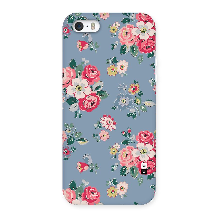 Vintage Flower Pattern Back Case for iPhone 5 5S