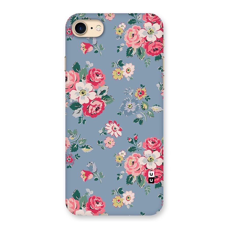 Vintage Flower Pattern Back Case for iPhone 7