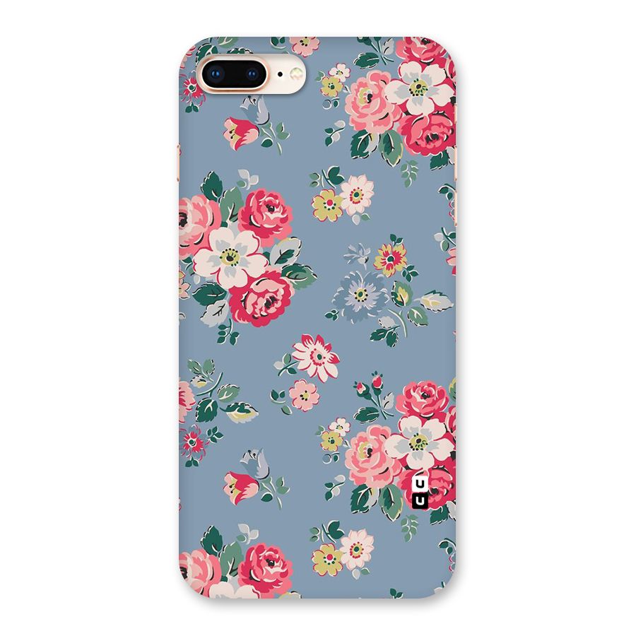 Vintage Flower Pattern Back Case for iPhone 8 Plus