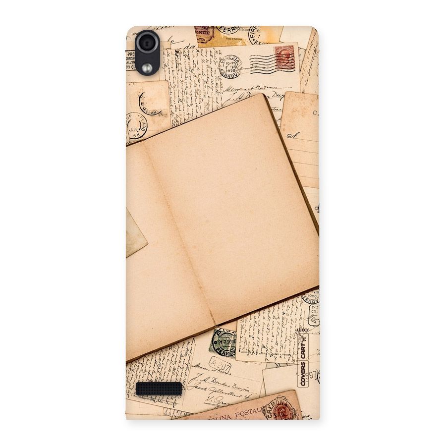 Vintage Journal Back Case for Ascend P6