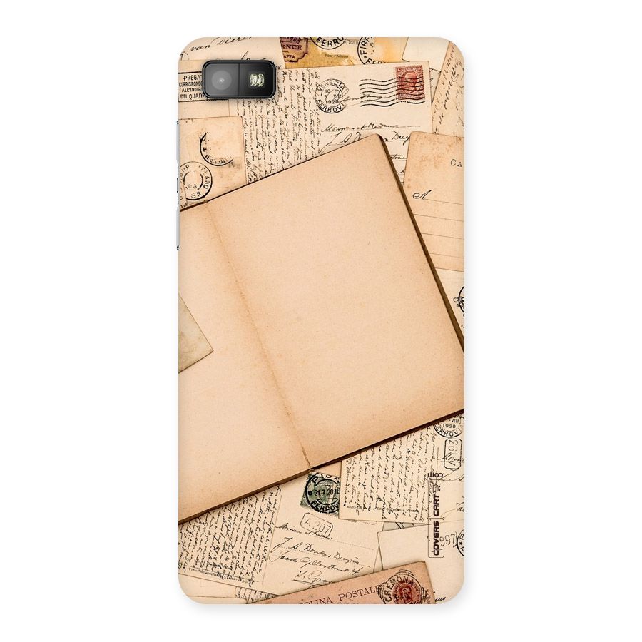 Vintage Journal Back Case for Blackberry Z10