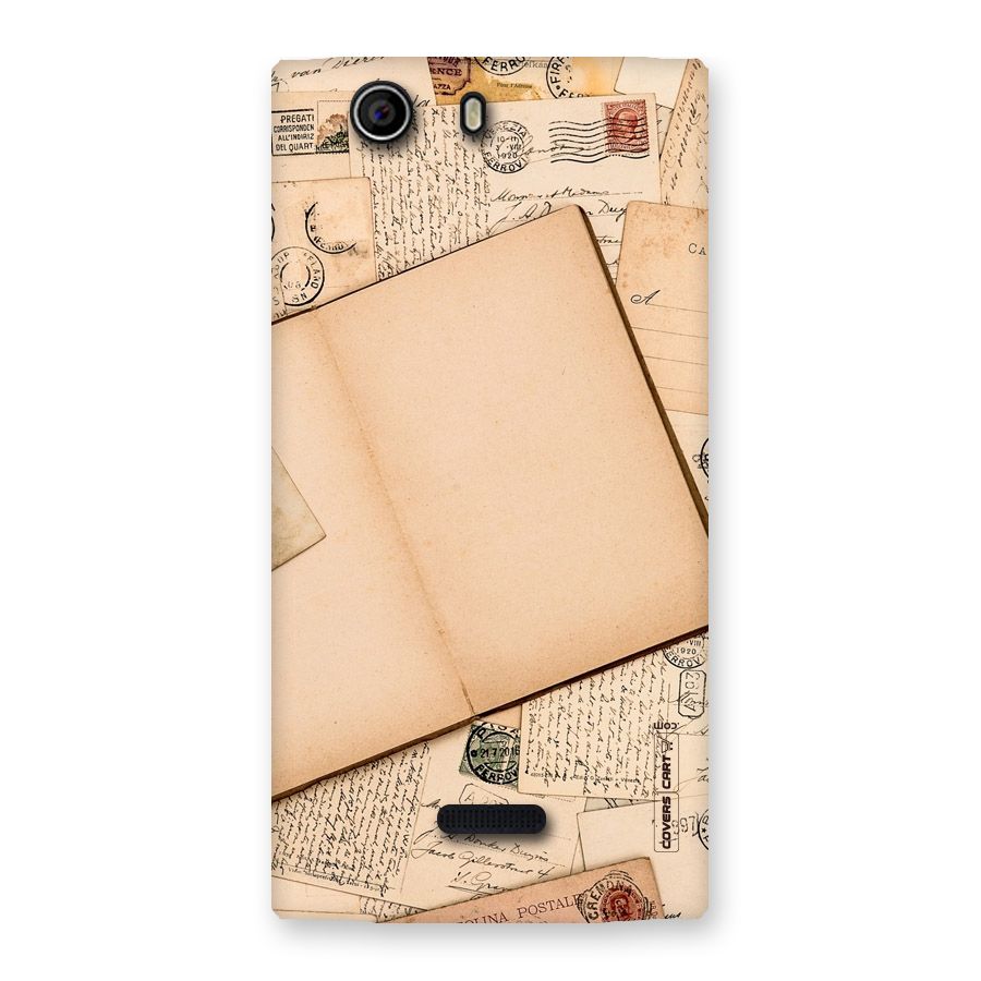 Vintage Journal Back Case for Canvas Nitro 2 E311